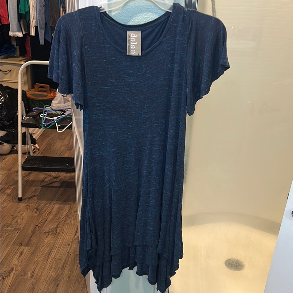 Dolan Navy Blue Heathered Dress